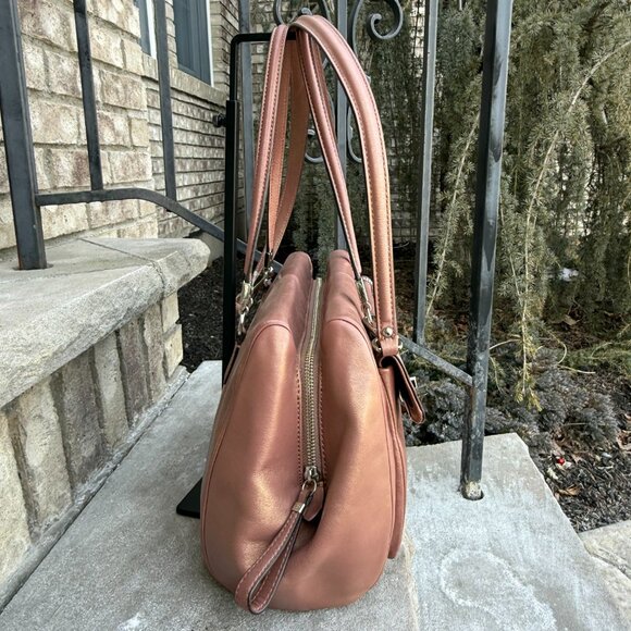 COACH MADISON MADELINE EAST WEST SATCHEL Shoulder Bag Vintage Y2K Retro Pink - Picture 8 of 16